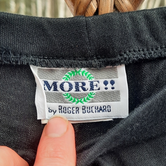 🆕️ Vintage 80s More by Roger Buchard black Skirt Set - Picture 7 of 16